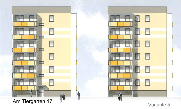 Neue Fassade für Tiergarten 17